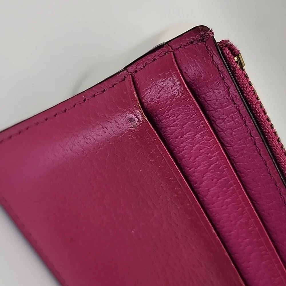 Kate Spade Fuchsia Leather Card Holder/Case‎